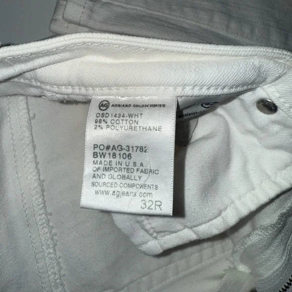 AG Jeans - The Prima mid-rise cigarette - white - Picture 3 of 3